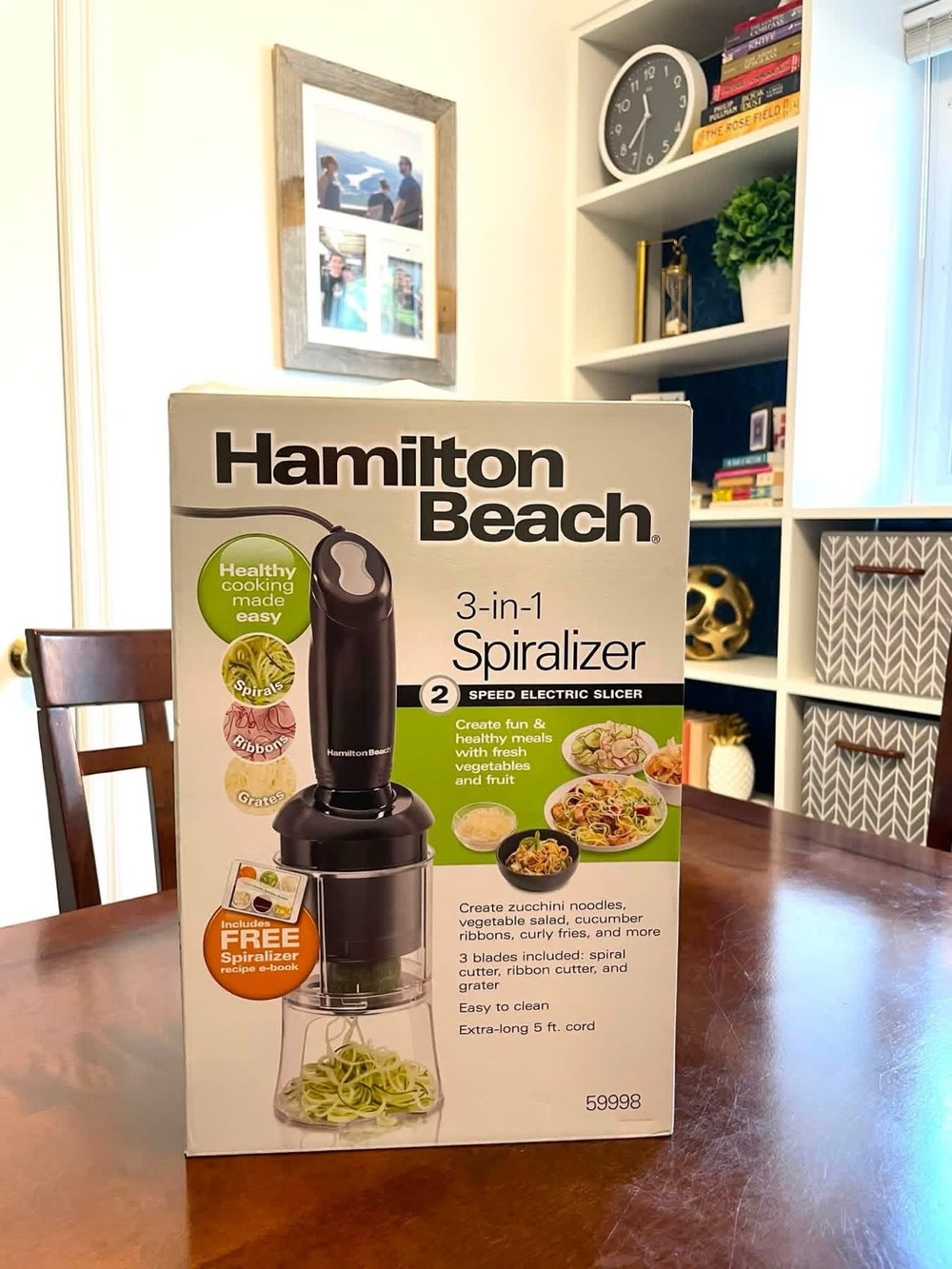 Hamilton Beach 3-in-1 Spiralizer - Black and White